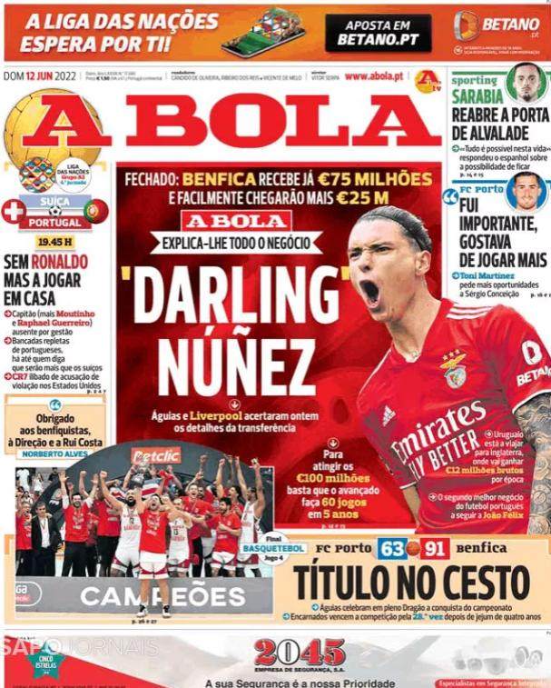 华体会官方网站-转会费1亿欧 年薪600万欧 利物浦周一官宣达尔文？